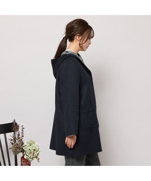 PISANO / ピサーノ その他アウター | リバーチェックフーディーコート | 詳細1