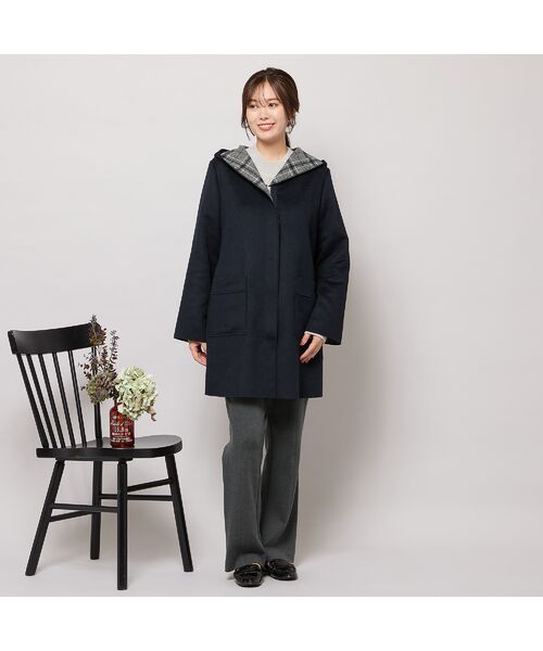 PISANO / ピサーノ その他アウター | リバーチェックフーディーコート | 詳細3