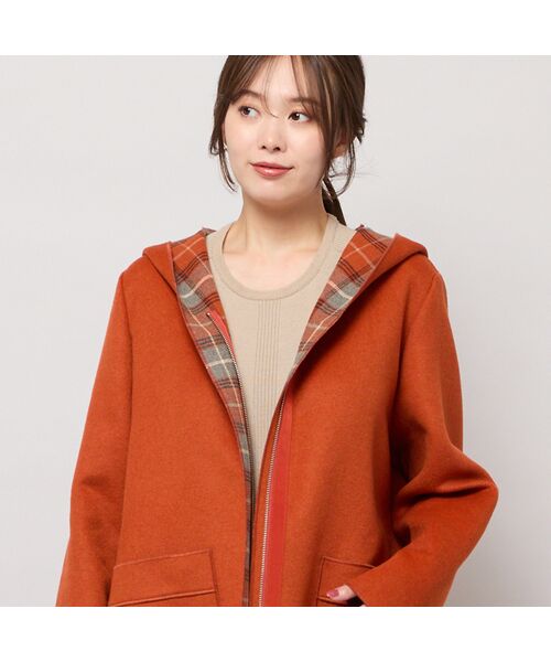PISANO / ピサーノ その他アウター | リバーチェックフーディーコート | 詳細14