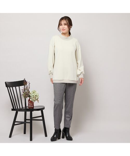PISANO / ピサーノ カットソー | 【手洗いOK・セットアップ対応】裏起毛ハイネックトップ | 詳細1
