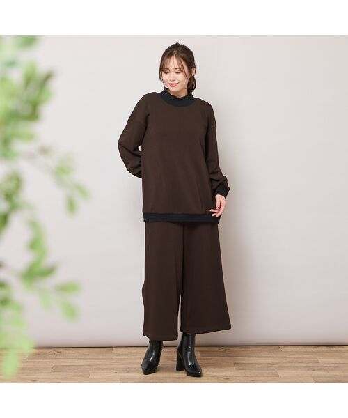 PISANO / ピサーノ カットソー | 【手洗いOK・セットアップ対応】裏起毛ハイネックトップ | 詳細8