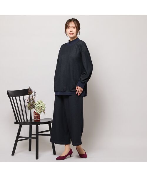 PISANO / ピサーノ カットソー | 【手洗いOK・セットアップ対応】裏起毛ハイネックトップ | 詳細12