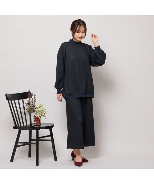 PISANO / ピサーノ カットソー | 【手洗いOK・セットアップ対応】裏起毛ハイネックトップ | 詳細13