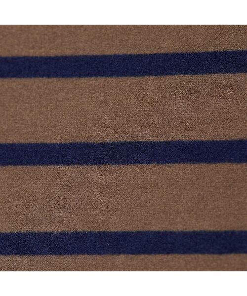 PISANO / ピサーノ カットソー | 【手洗いOK・保温・吸湿発熱】ボーダー×無地ハイネックカットソー | 詳細9