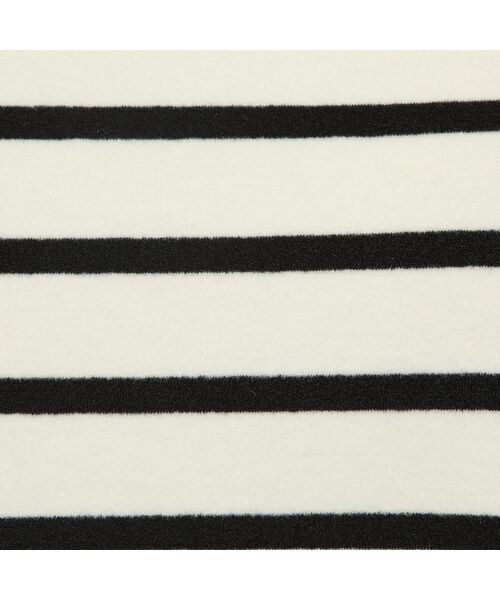 PISANO / ピサーノ カットソー | 【手洗いOK・保温・吸湿発熱】ボーダー×無地ハイネックカットソー | 詳細15