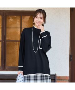 PISANO / ピサーノ ニット・セーター | パッチポケット付きハイネックニット