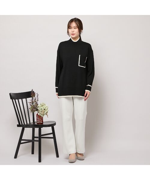 PISANO / ピサーノ ニット・セーター | パッチポケット付きハイネックニット | 詳細2