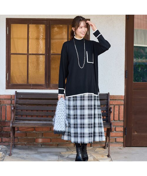 PISANO / ピサーノ ニット・セーター | パッチポケット付きハイネックニット | 詳細5