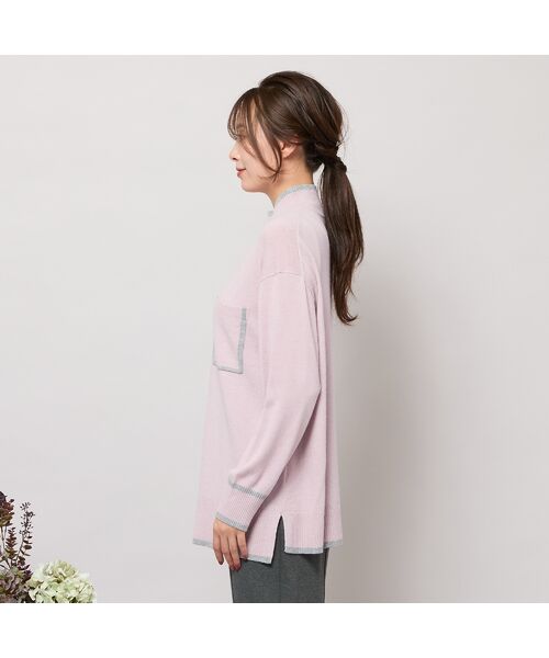 PISANO / ピサーノ ニット・セーター | パッチポケット付きハイネックニット | 詳細7