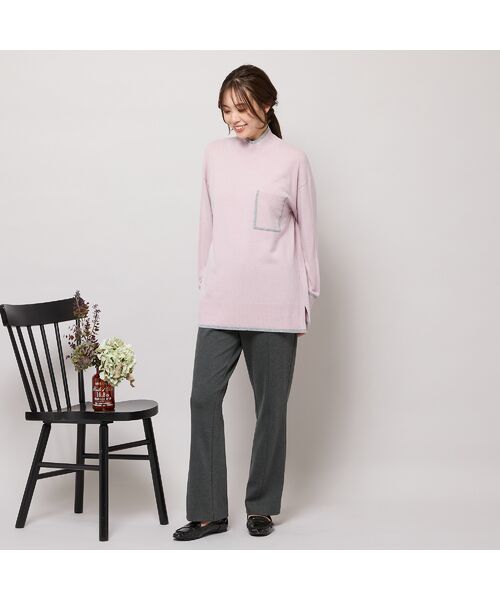 PISANO / ピサーノ ニット・セーター | パッチポケット付きハイネックニット | 詳細11