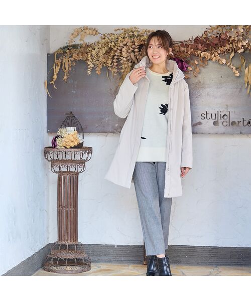 PISANO / ピサーノ ニット・セーター | 【手洗いOK】フラワーモチーフジャカードニット | 詳細9