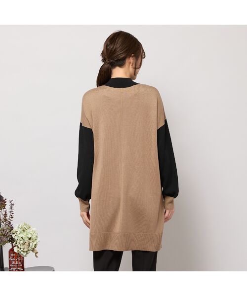 PISANO / ピサーノ ニット・セーター | バイカラー配色・チュニック丈ハイネックニット | 詳細9