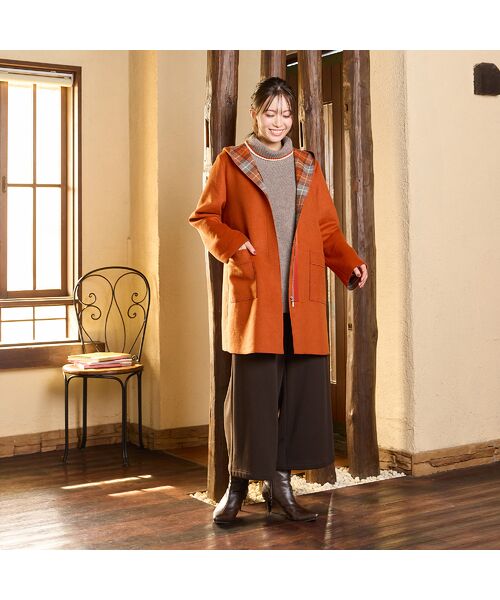 PISANO / ピサーノ ニット・セーター | 【手洗いOK】配色使い・タートルネックニットトップ | 詳細7