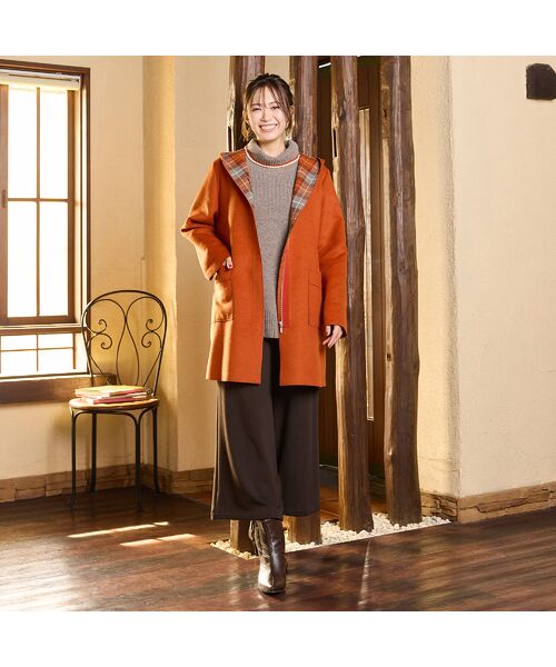 PISANO / ピサーノ ニット・セーター | 【手洗いOK】配色使い・タートルネックニットトップ | 詳細8