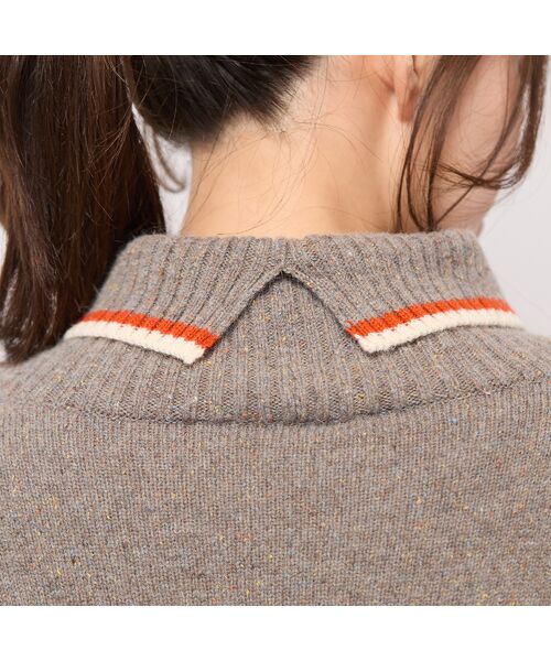 PISANO / ピサーノ ニット・セーター | 【手洗いOK】配色使い・タートルネックニットトップ | 詳細9