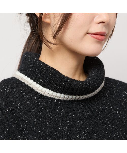 PISANO / ピサーノ ニット・セーター | 【手洗いOK】配色使い・タートルネックニットトップ | 詳細16