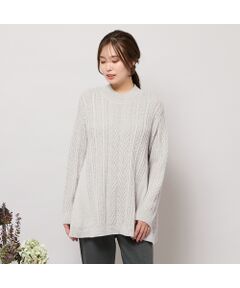 PISANO / ピサーノ ニット・セーター | 【手洗いOK】ハイネック・フレアーシルエットニット