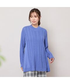 PISANO / ピサーノ ニット・セーター | 【手洗いOK】ハイネック・フレアーシルエットニット