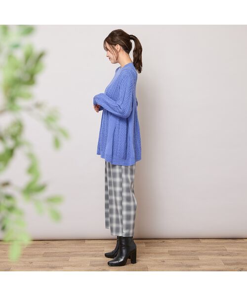PISANO / ピサーノ ニット・セーター | 【手洗いOK】ハイネック・フレアーシルエットニット | 詳細15
