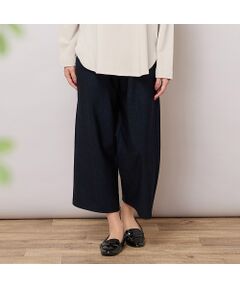 PISANO / ピサーノ その他パンツ | 【手洗いOK】デニムプリント・裏起毛ワイドパンツ（追加生産分）