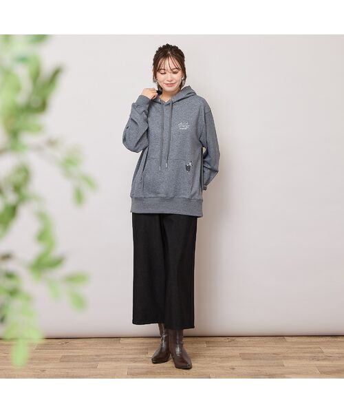 PISANO / ピサーノ その他パンツ | 【手洗いOK】デニムプリント・裏起毛ワイドパンツ（追加生産分） | 詳細8