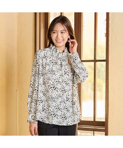 PISANO / ピサーノ シャツ・ブラウス | 【手洗いOK・吸水・速乾・接触冷感】ギャザー・ハイネックブラウス