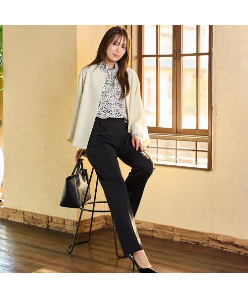 PISANO / ピサーノ シャツ・ブラウス | 【手洗いOK・吸水・速乾・接触冷感】ギャザー・ハイネックブラウス | 詳細10