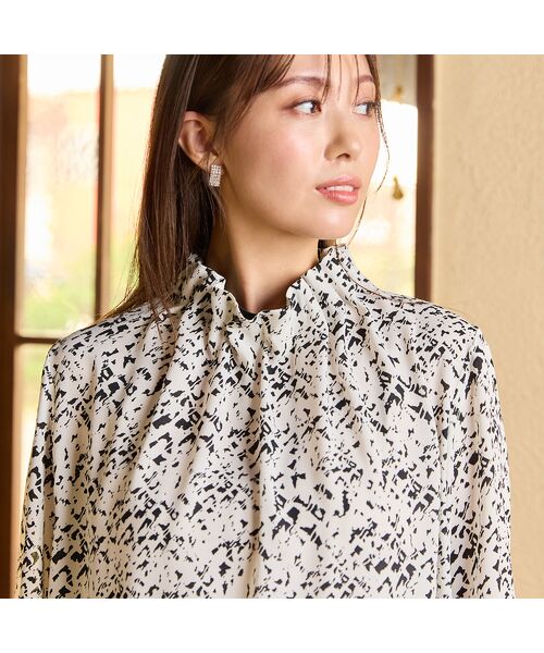 PISANO / ピサーノ シャツ・ブラウス | 【手洗いOK・吸水・速乾・接触冷感】ギャザー・ハイネックブラウス | 詳細11