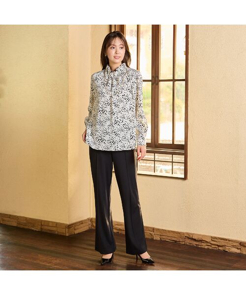 PISANO / ピサーノ シャツ・ブラウス | 【手洗いOK・吸水・速乾・接触冷感】ギャザー・ハイネックブラウス | 詳細3