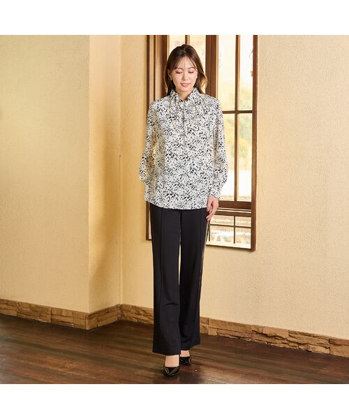 PISANO / ピサーノ シャツ・ブラウス | 【手洗いOK・吸水・速乾・接触冷感】ギャザー・ハイネックブラウス | 詳細5