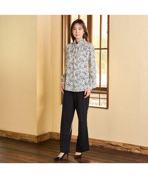 PISANO / ピサーノ シャツ・ブラウス | 【手洗いOK・吸水・速乾・接触冷感】ギャザー・ハイネックブラウス | 詳細6