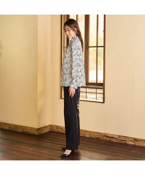 PISANO / ピサーノ シャツ・ブラウス | 【手洗いOK・吸水・速乾・接触冷感】ギャザー・ハイネックブラウス | 詳細8