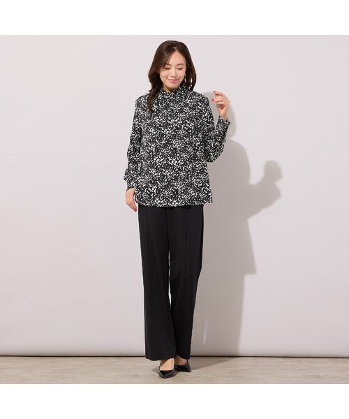 PISANO / ピサーノ シャツ・ブラウス | 【手洗いOK・吸水・速乾・接触冷感】ギャザー・ハイネックブラウス | 詳細14