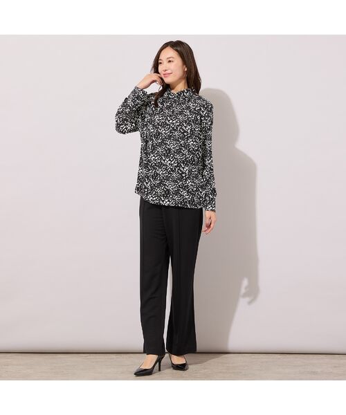 PISANO / ピサーノ シャツ・ブラウス | 【手洗いOK・吸水・速乾・接触冷感】ギャザー・ハイネックブラウス | 詳細16