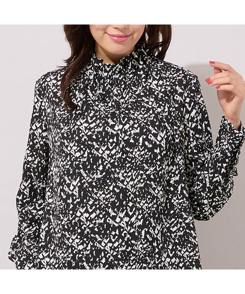 PISANO / ピサーノ シャツ・ブラウス | 【手洗いOK・吸水・速乾・接触冷感】ギャザー・ハイネックブラウス | 詳細17