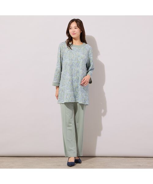 PISANO / ピサーノ その他パンツ | 【手洗いOK・接触冷感・紫外線防止】マシュマロポンチ・フロントピンタックパンツ | 詳細4