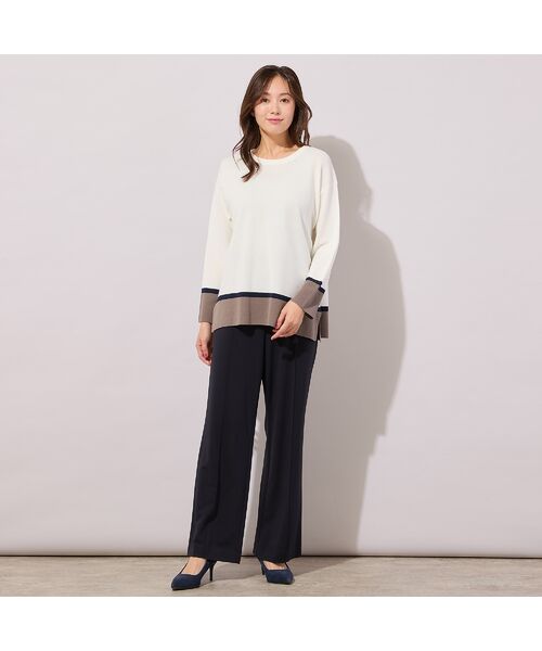 PISANO / ピサーノ その他パンツ | 【手洗いOK・接触冷感・紫外線防止】マシュマロポンチ・フロントピンタックパンツ | 詳細9