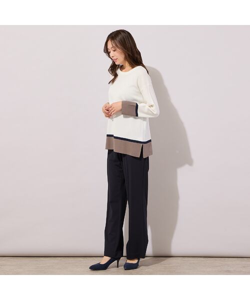 PISANO / ピサーノ その他パンツ | 【手洗いOK・接触冷感・紫外線防止】マシュマロポンチ・フロントピンタックパンツ | 詳細10