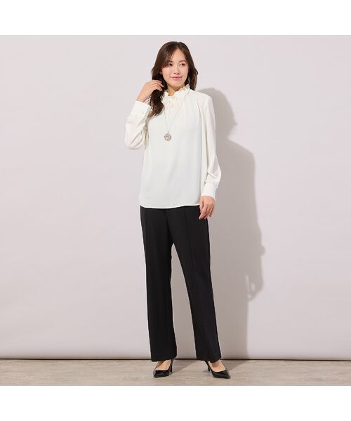 PISANO / ピサーノ その他パンツ | 【手洗いOK・接触冷感・紫外線防止】マシュマロポンチ・フロントピンタックパンツ | 詳細16