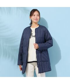 PISANO / ピサーノ ダウンジャケット・ベスト | ノーカラー・キルティングダウンコート