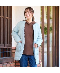 PISANO / ピサーノ ダウンジャケット・ベスト | ノーカラー・キルティングダウンコート