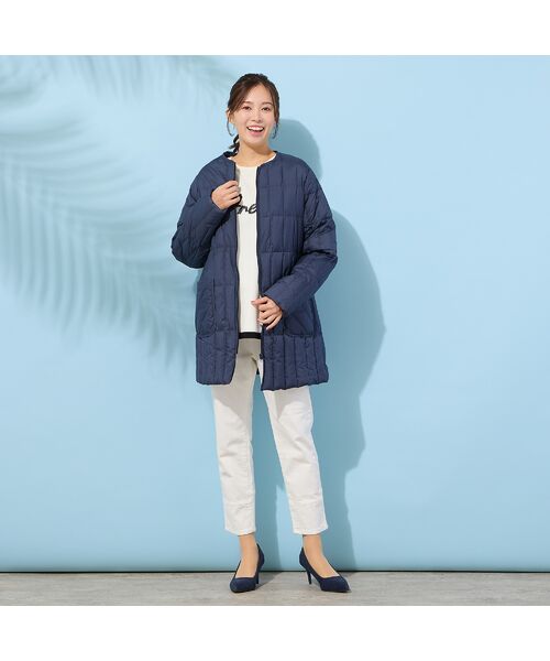 PISANO / ピサーノ ダウンジャケット・ベスト | ノーカラー・キルティングダウンコート | 詳細3