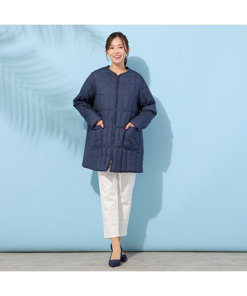 PISANO / ピサーノ ダウンジャケット・ベスト | ノーカラー・キルティングダウンコート | 詳細6