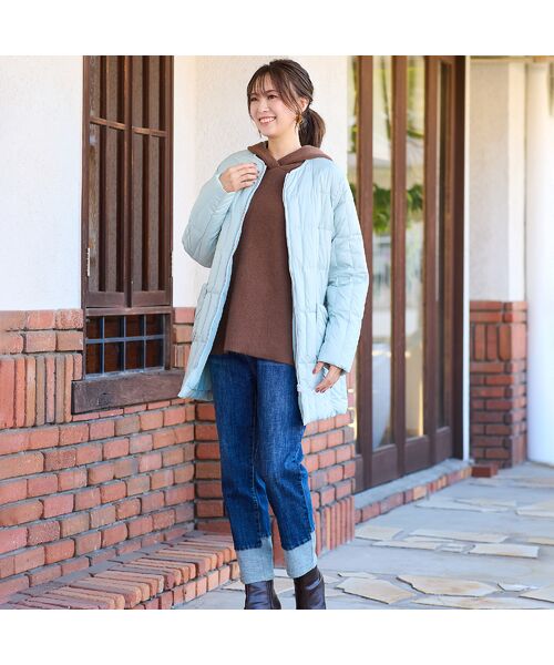 PISANO / ピサーノ ダウンジャケット・ベスト | ノーカラー・キルティングダウンコート | 詳細16