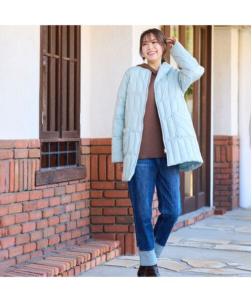 PISANO / ピサーノ ダウンジャケット・ベスト | ノーカラー・キルティングダウンコート | 詳細17