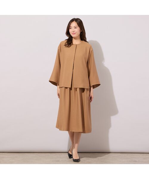 PISANO / ピサーノ ノーカラージャケット | 【ハレの日・セットアップ対応】ベルスリーブ・ノーカラーショートジャケット | 詳細6