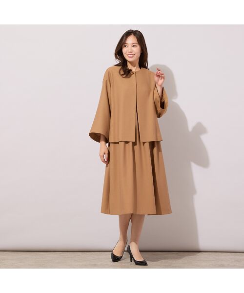 PISANO / ピサーノ ノーカラージャケット | 【ハレの日・セットアップ対応】ベルスリーブ・ノーカラーショートジャケット | 詳細7