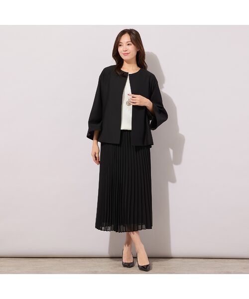 PISANO / ピサーノ ノーカラージャケット | 【ハレの日・セットアップ対応】ベルスリーブ・ノーカラーショートジャケット | 詳細11