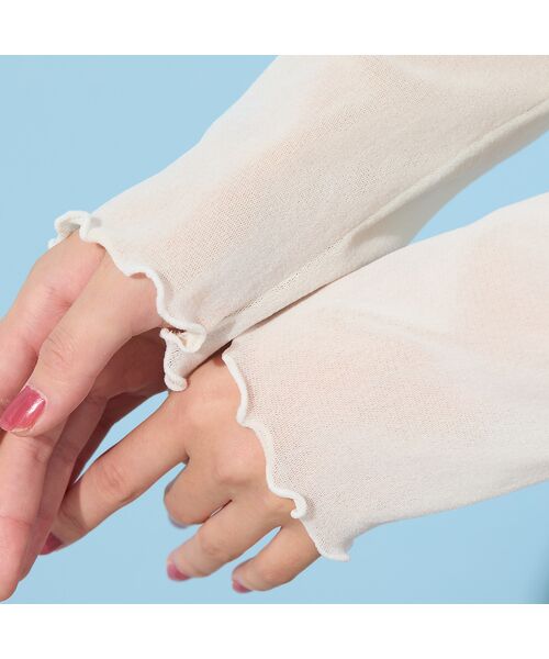 PISANO / ピサーノ カットソー | 【手洗いOK】チュールフロッキー・ボトルネックカットソー | 詳細11