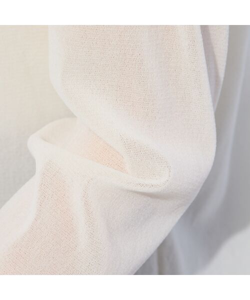 PISANO / ピサーノ カットソー | 【手洗いOK】チュールフロッキー・ボトルネックカットソー | 詳細9